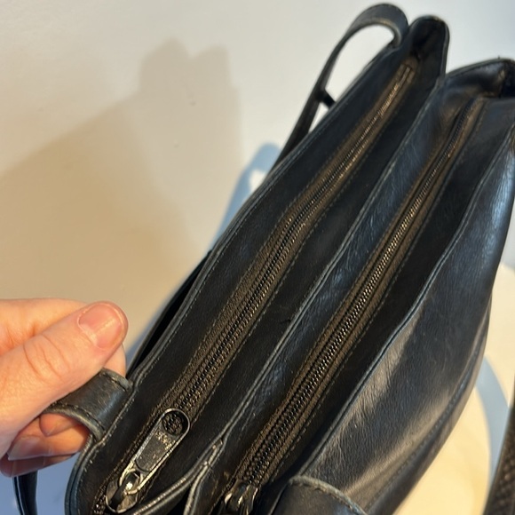 Derek Alexander Black Leather Tote Shoulder Bag - Picture 9 of 14